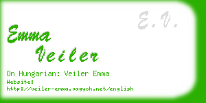 emma veiler business card